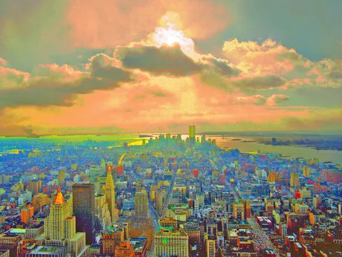 205-NY. af Empire State Building Kleurig 281 