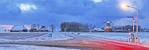 028-GRONINGEN OOSTERNIJKERK WINTER